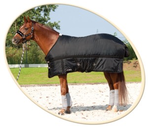 HE Horsenjoy Derka Winterpro stajenna 350 g stajenna czarna