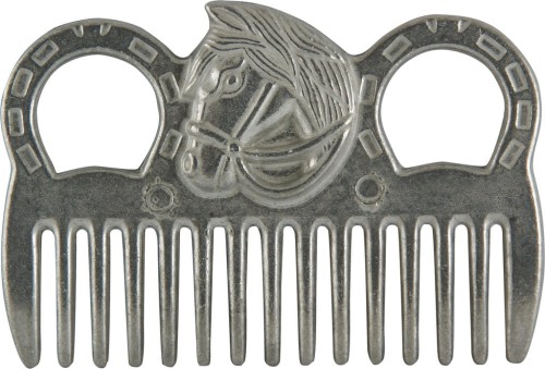 York Grzebień metalowy z końską głową.jpg
